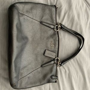 Silver Coach bag